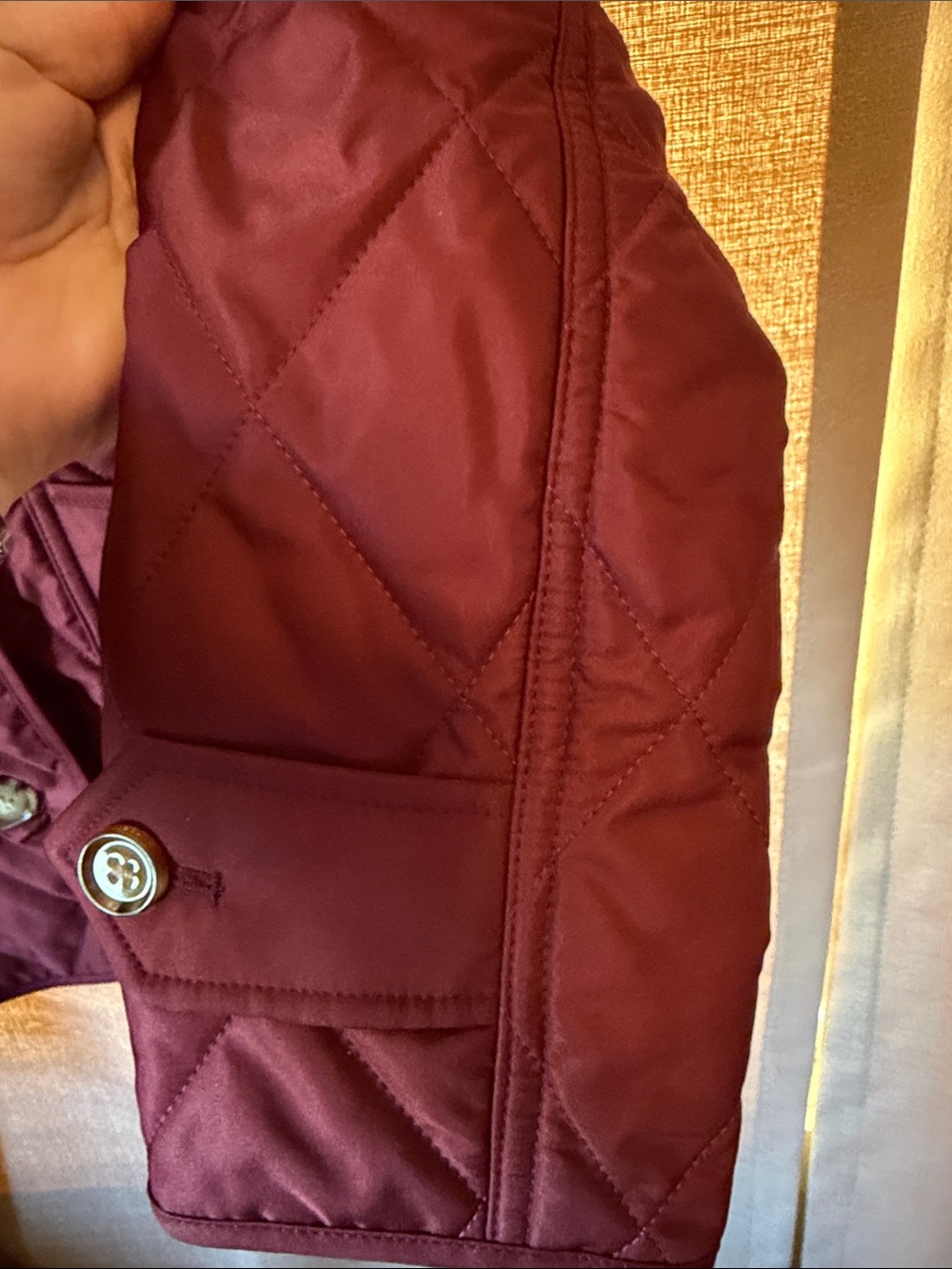 NWT Burberry Fernleigh Quilted Women's Jacket in Deep Burgundy XS - Picture 5 of 13